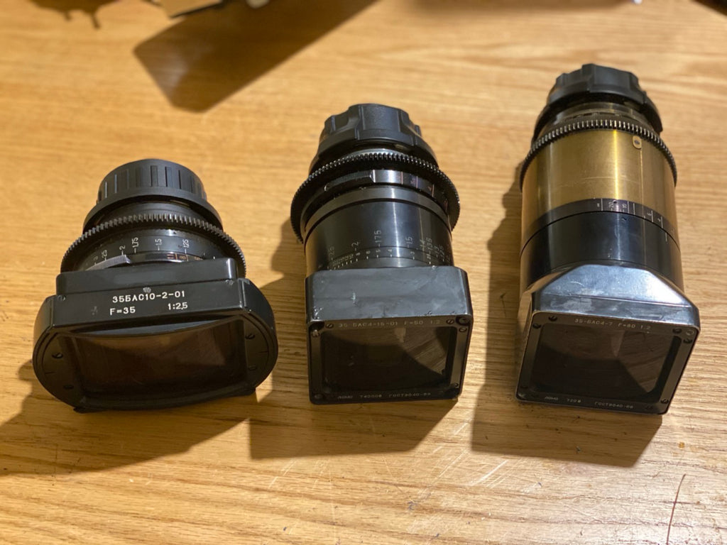 Super Rare Lomo Square Front Anamorphic Kit / Stainless steel PL Mounts